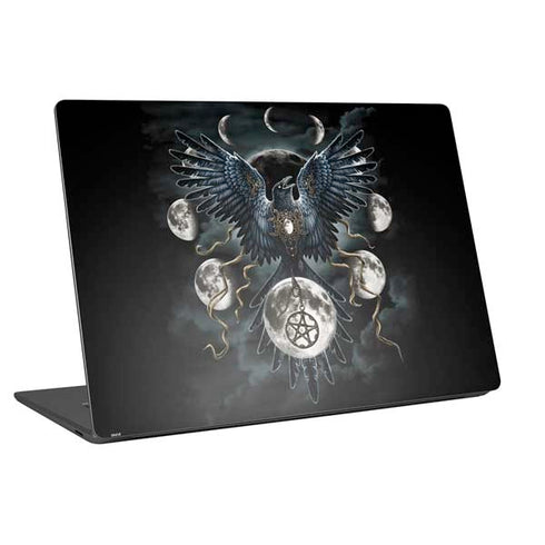 Crow and Moon Phases by Sarah Richter Universal Laptop 11in (8.8 x 6.2in) Skin